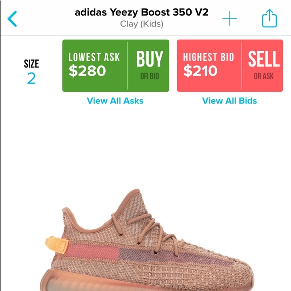 yeezy boost 350 v2 clay kids
